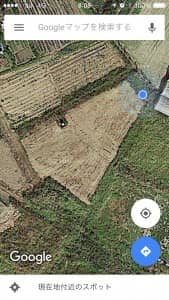 畑の衛星写真 by Google Maps