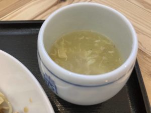 坦々亭でも人気だったあのコーン玉子入りの中華スープが泰林でも食べられる